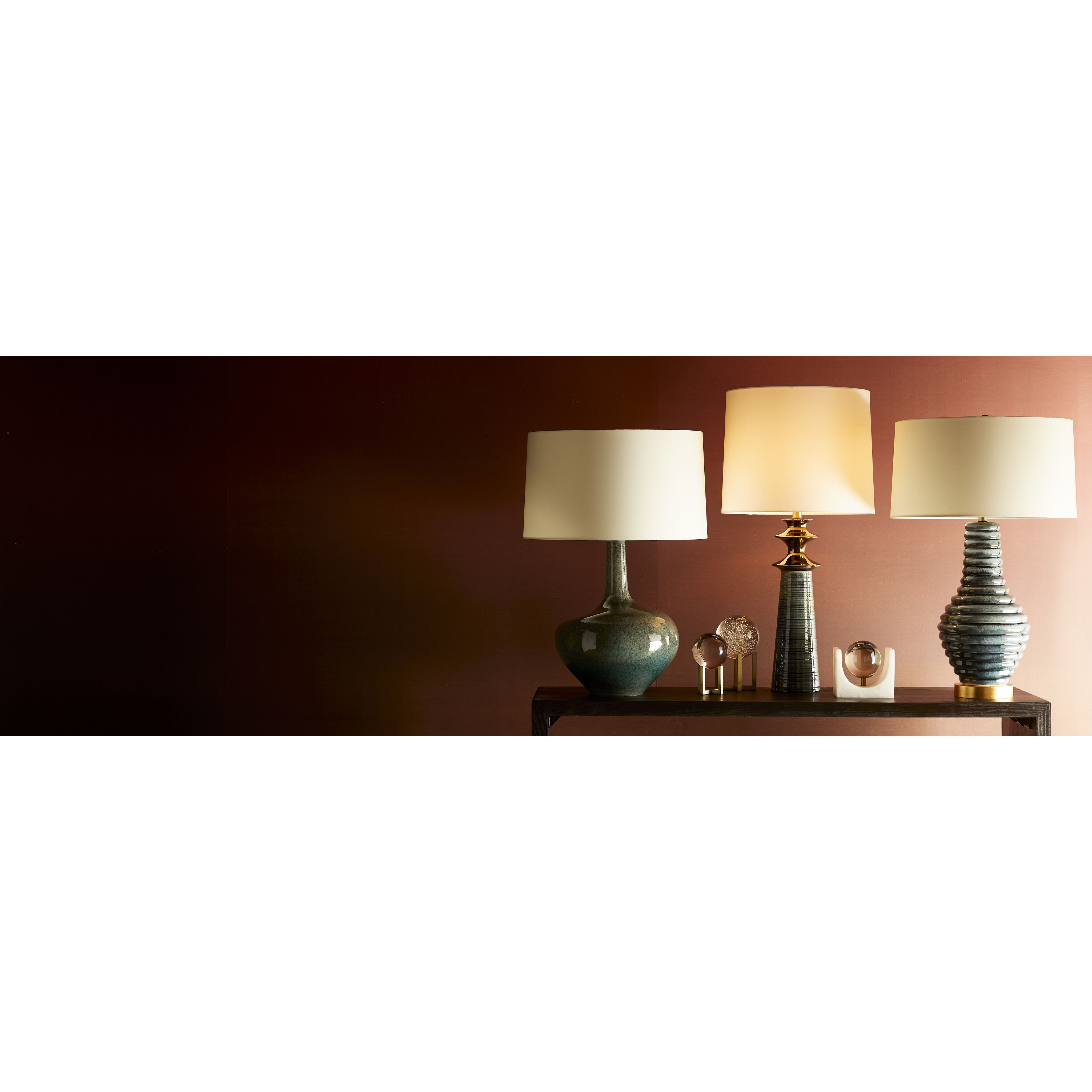 Nash 26.5 inch 150 watt Tidal Reactive Table Lamp Portable Light